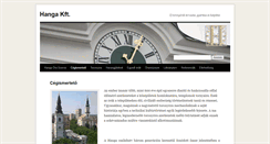 Desktop Screenshot of hangakft.hu